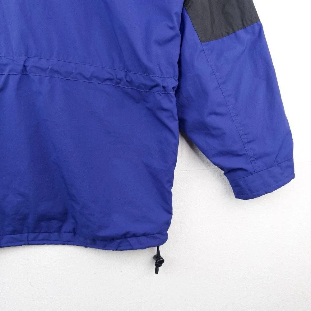 90's Vtg The North Face Mens S Royal Blue Black Hydrenaline Packable Hood Jacket
